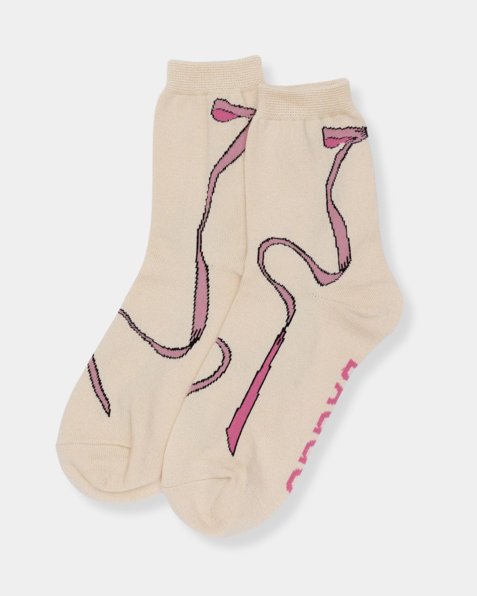 CREW SOCK - PINK BOW