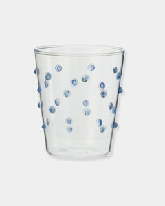 BLUE DOT - 13oz HANDMADE GLASSWARE