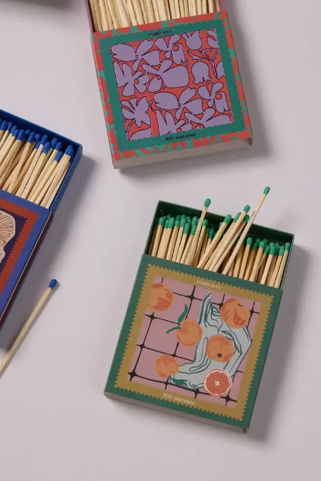 JUMBO BOXED MATCHES - ORANGES