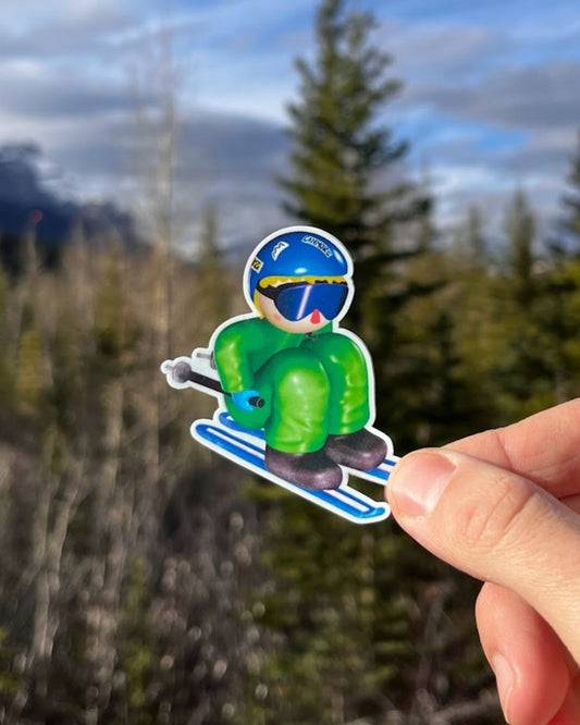 CANMORE SKIER - STICKER