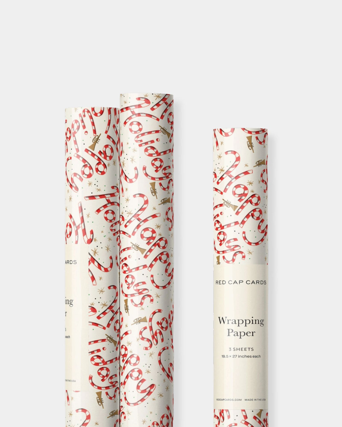 CANDY CANE HOLIDAY WRAPPING PAPER