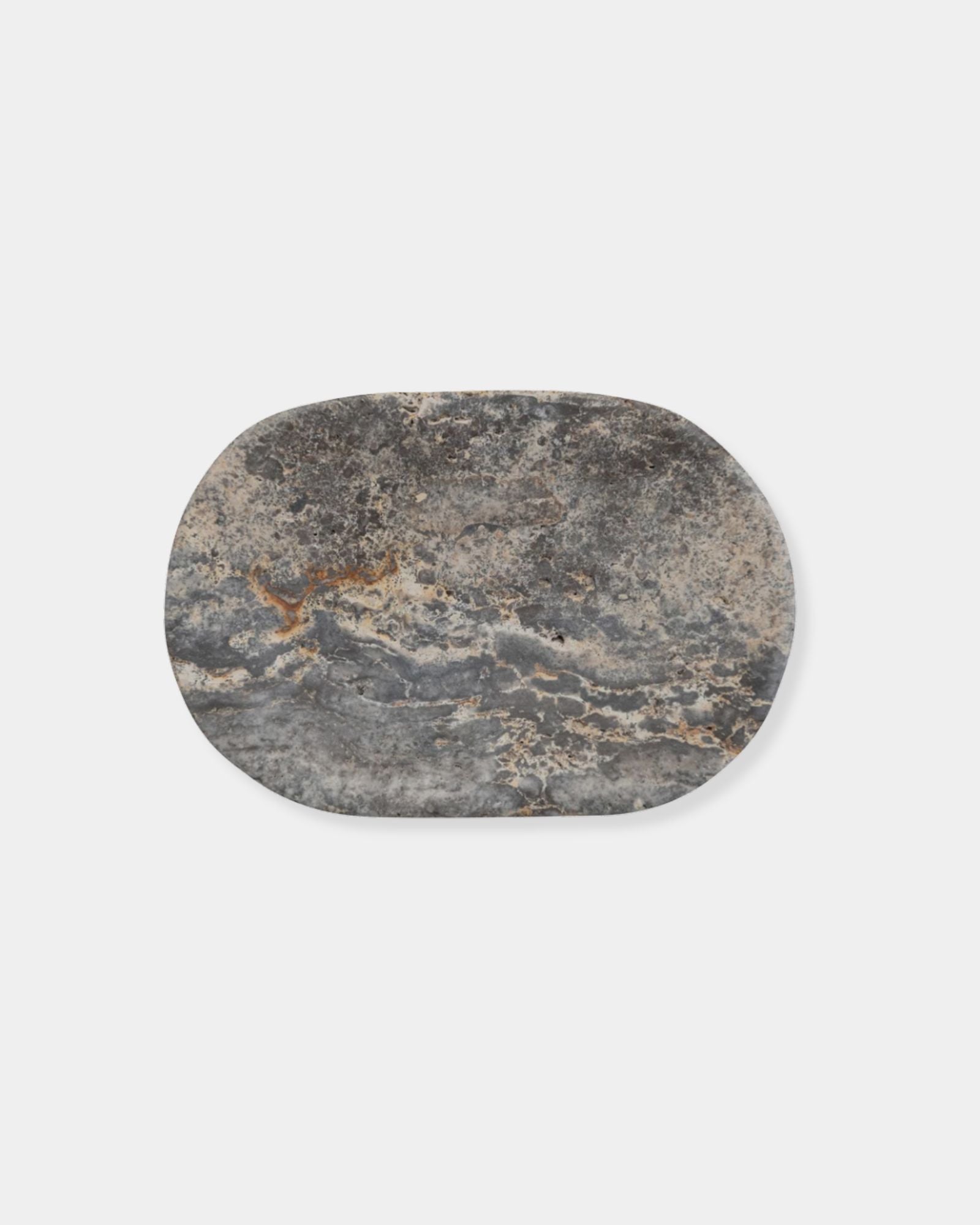 OVAL TRAVERTINE SOAP DISH