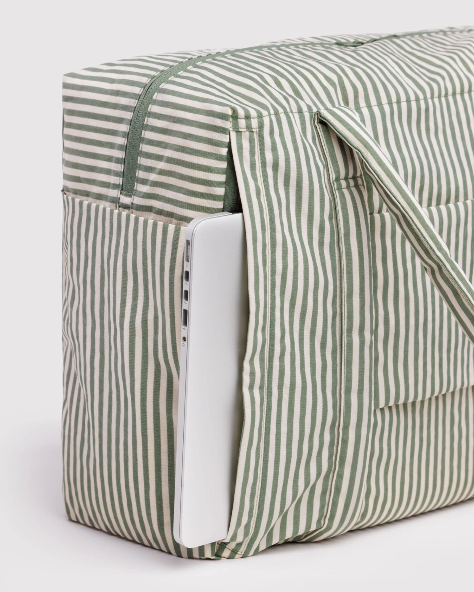 CLOUD CARRY ON BAG - SAGE STRIPE