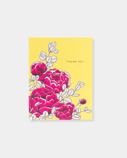 PEONY THANK YOU - CARD