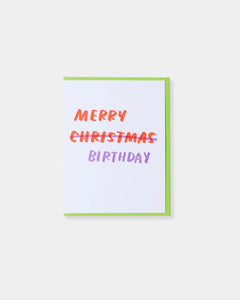 CHRISTMAS BIRTHDAY - CARD