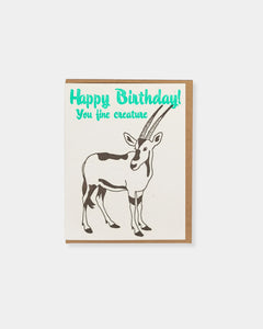 ANTELOPE BIRTHDAY - CARD