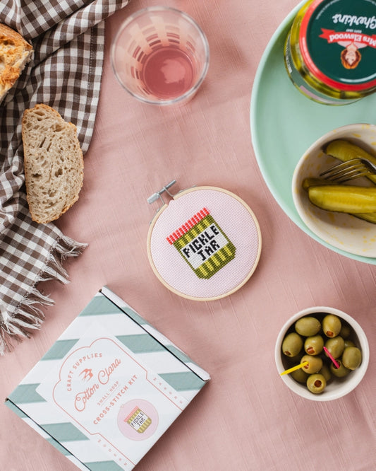 PICKLE JAR CROSS STICH KIT