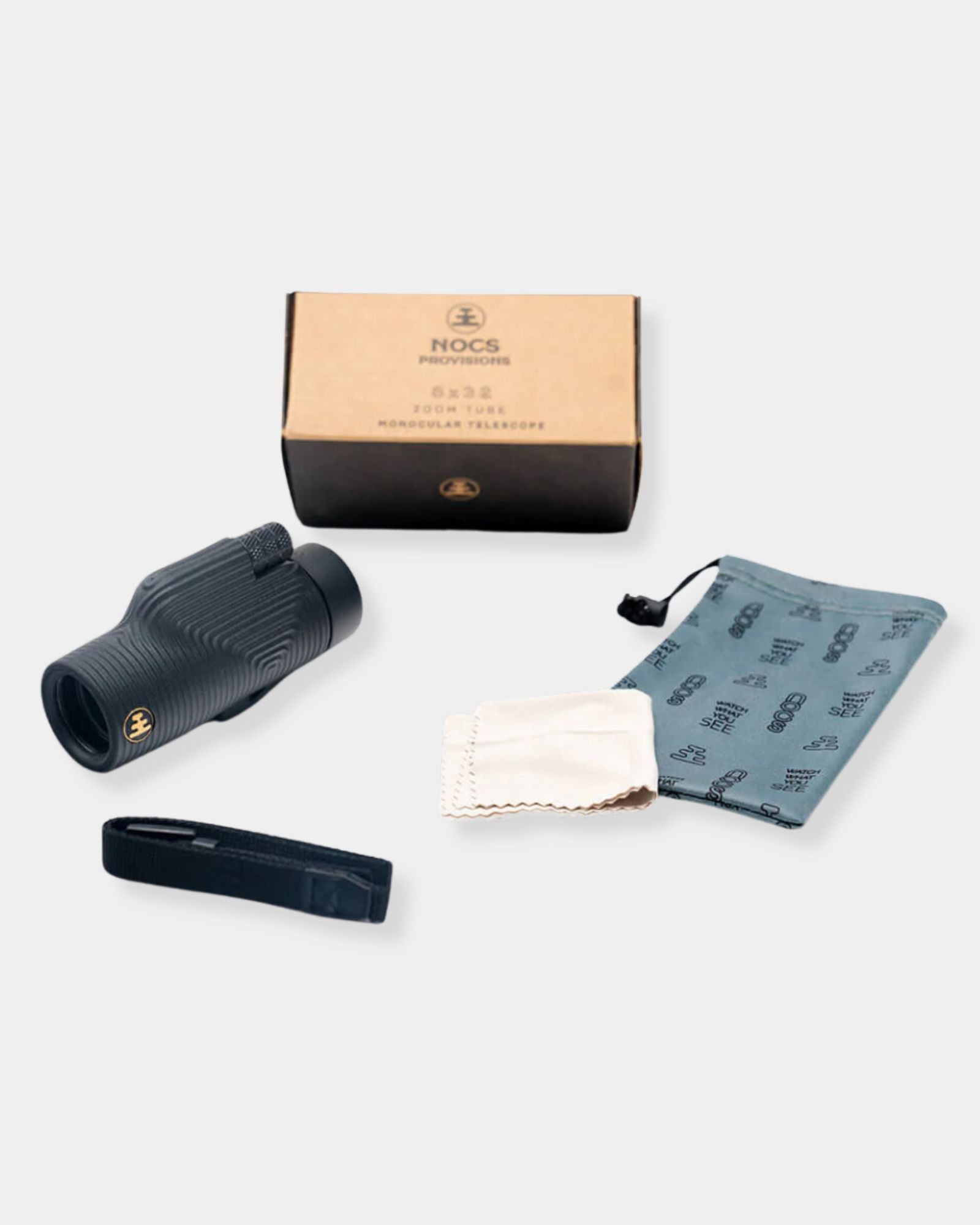 OBSIDIAN BLACK ZOOM TUBE 8X MONOCULAR TELESCOPE