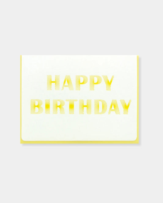 HAPPY BIRTHDAY GLOWING - CARD