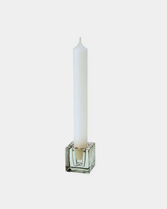 GREEN LUCA GLASS CANDLEHOLDER - SMALL