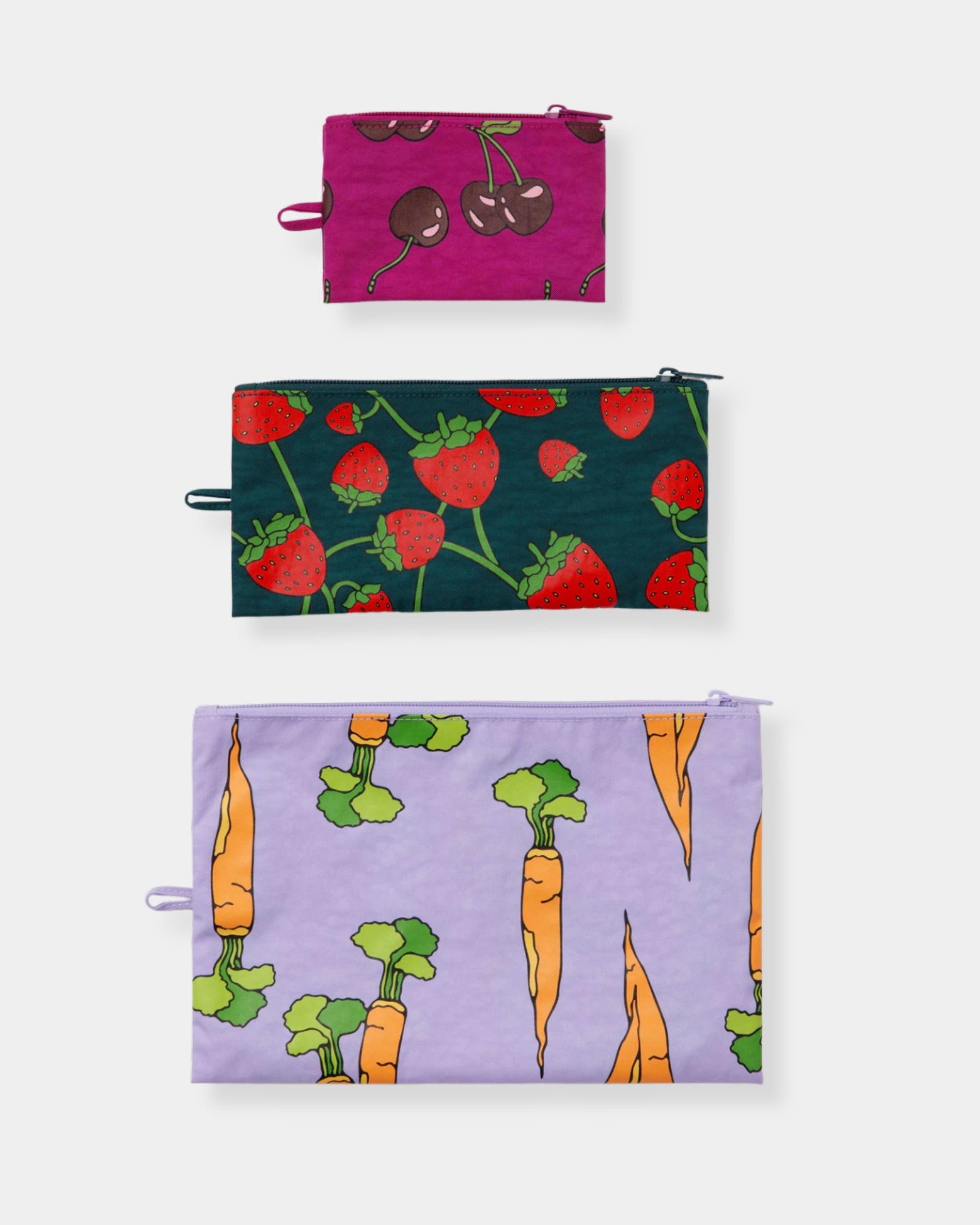 FLAT POUCH SET - CARROTS & BERRIES