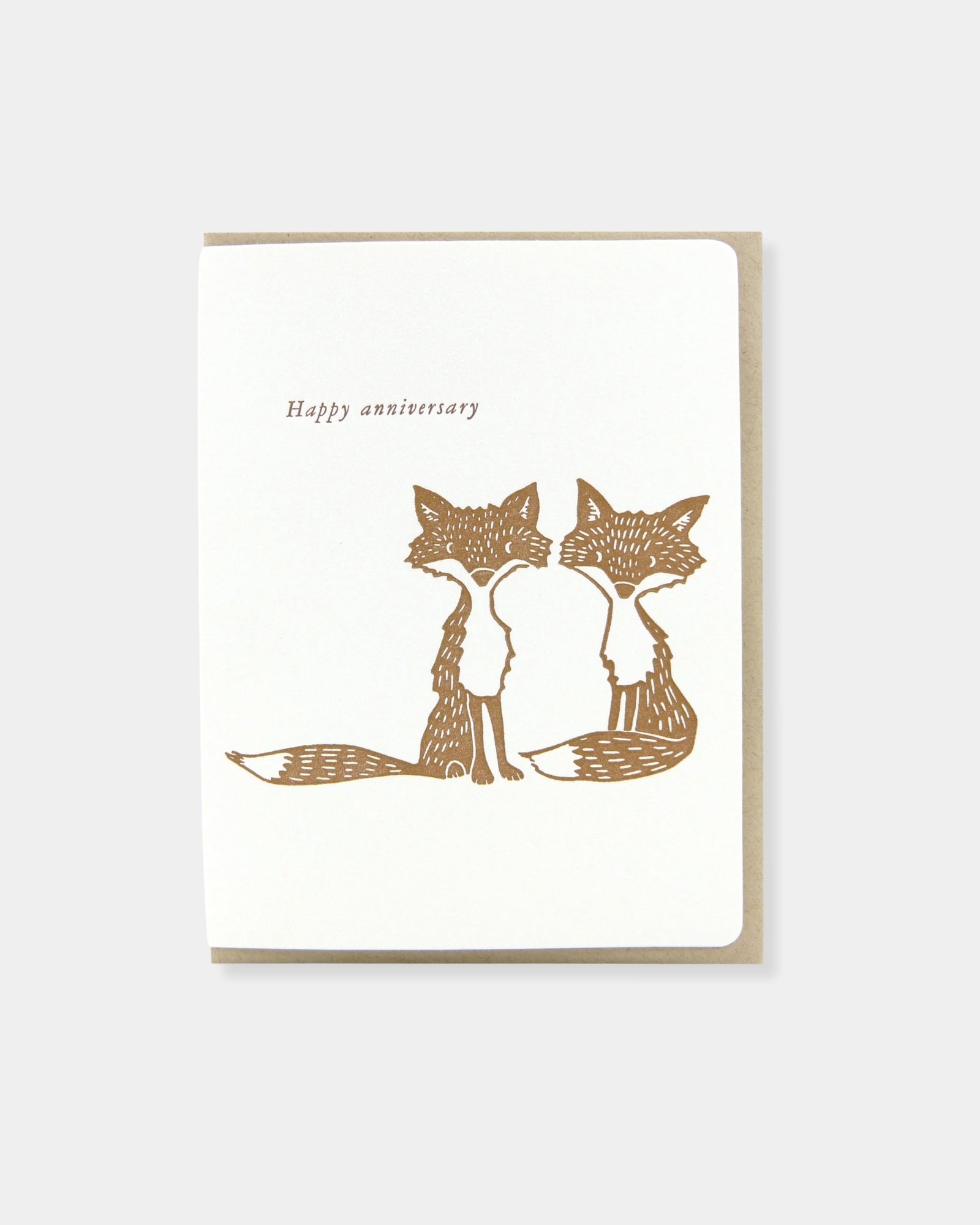 ANNIVERSARY FOXES - CARD