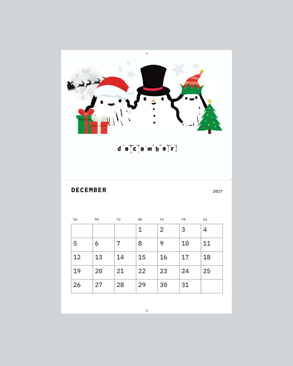 THREE SISTERS 2027 CALENDAR