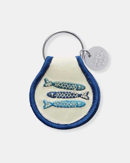 TINNED FISH - PATCH KEYCHAIN
