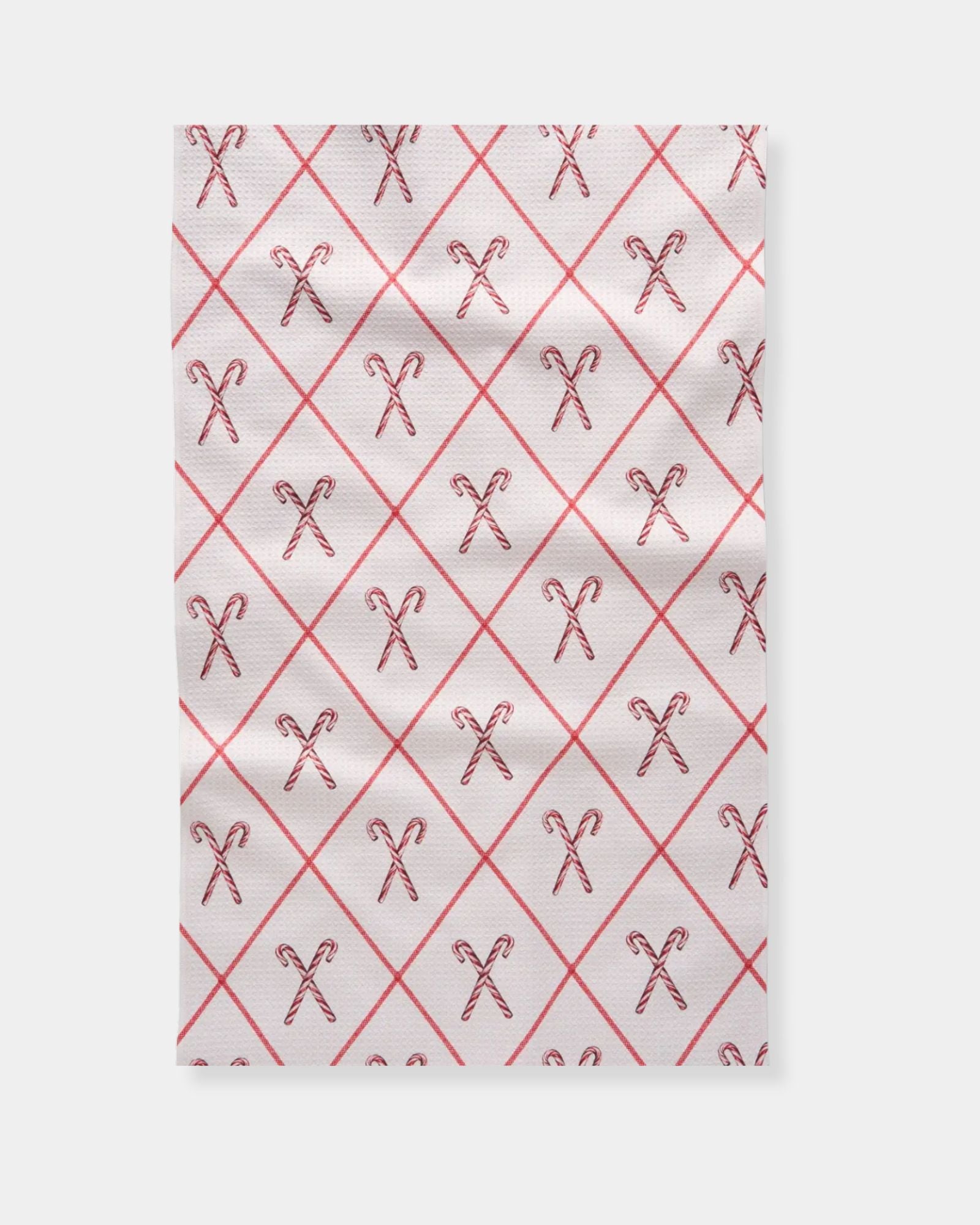 FESTIVE CANDY CANES - TEA TOWEL