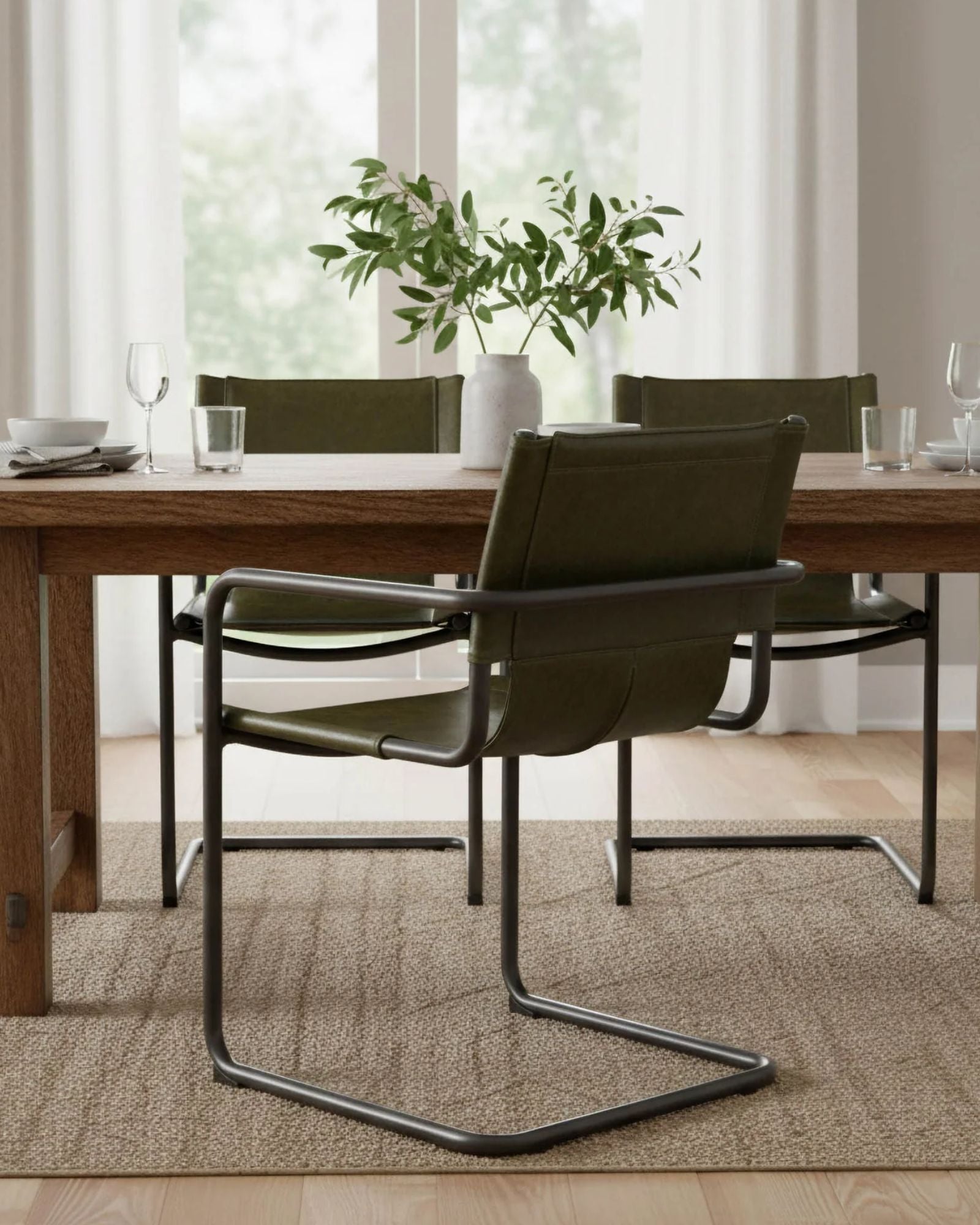 BILLY ARM CHAIR MATCHA - SET OF 2