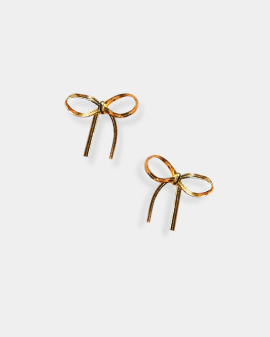 THE BOW IS MINE 18K GOLD PLATED EARRINGS