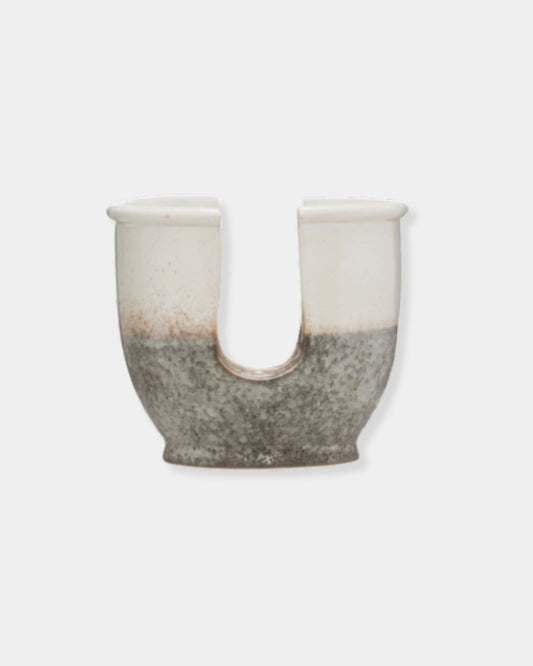 GREY STONEWARE SPONGE HOLDER