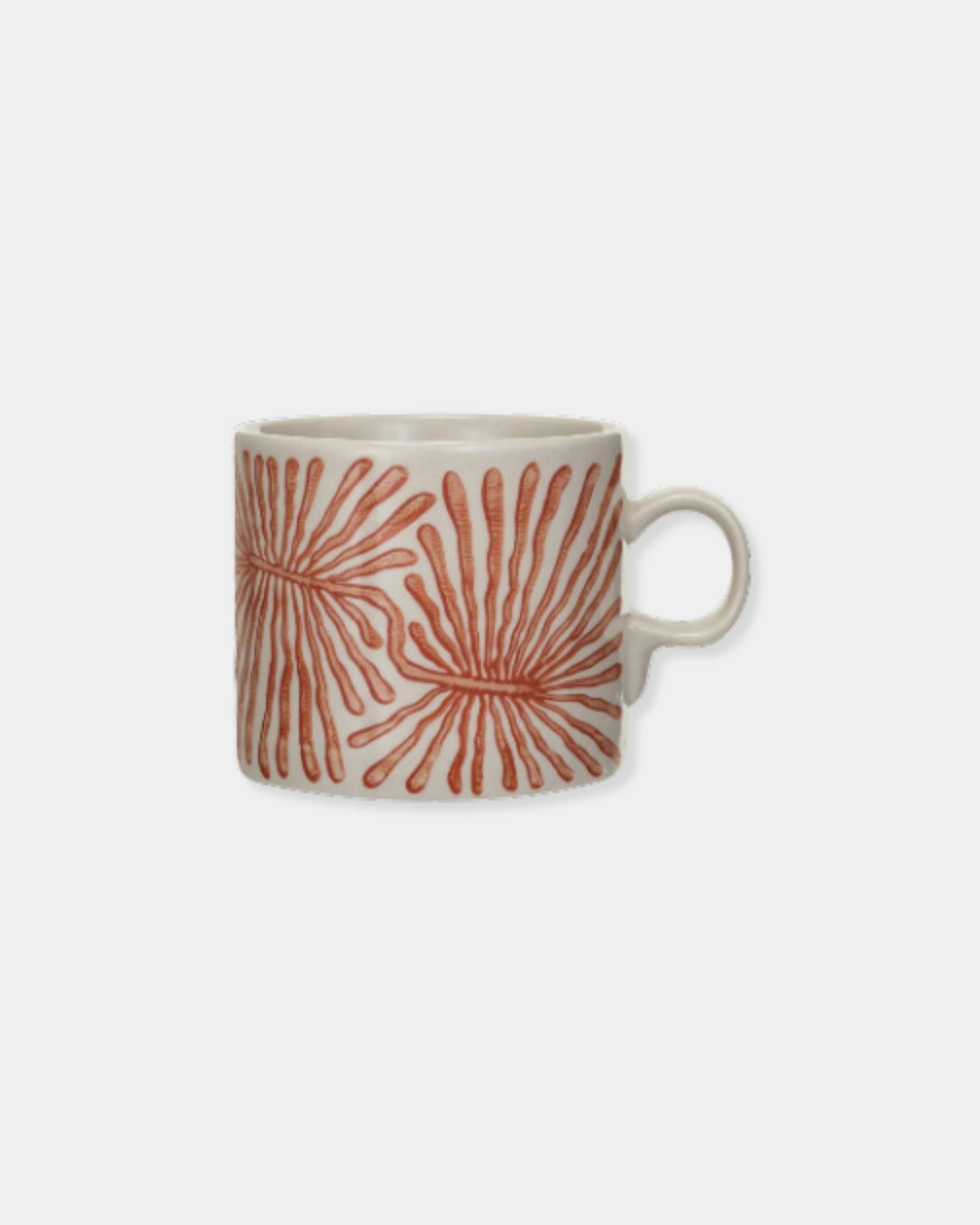 RED ABSTRACT - STONEWARE MUG