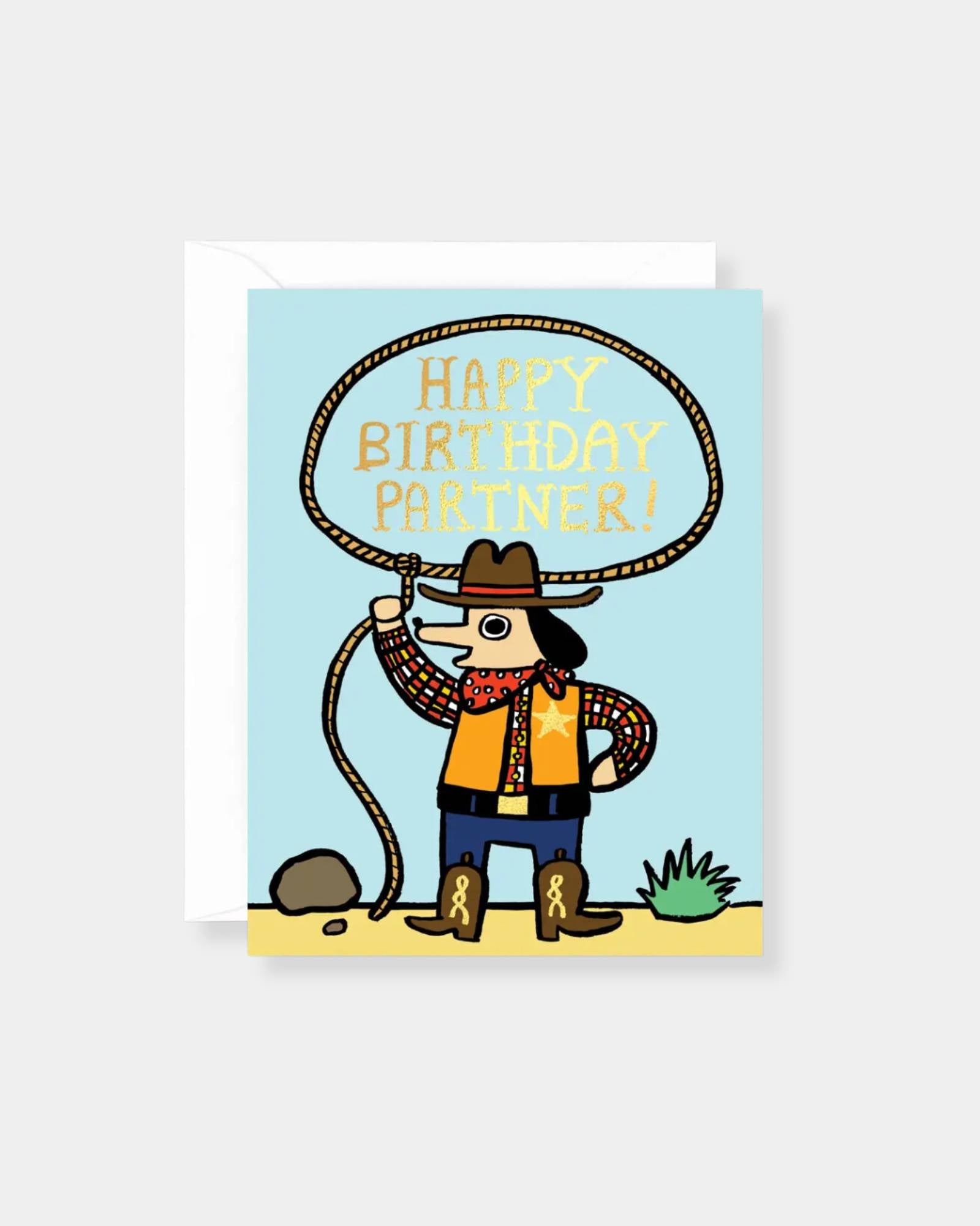 HAPPY BIRTHDAY PARTNER - CARD