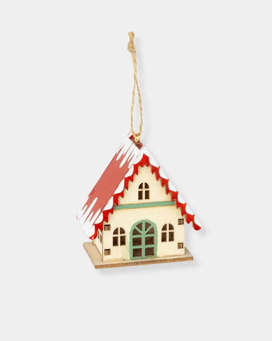 RED CHALET HOUSE - ORNAMENT