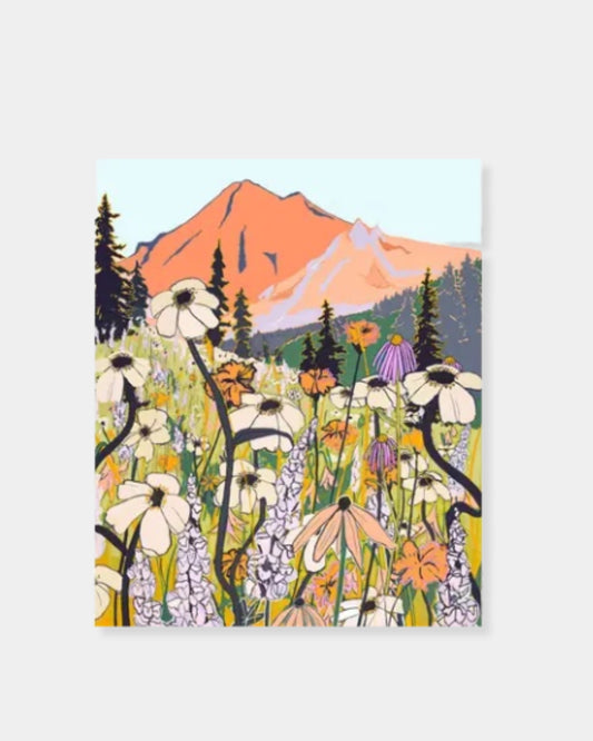 MOUNTAIN WILDFLOWERS -  8.5x11 PRINT