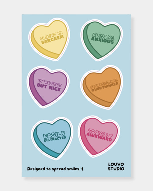 CANDY HEART - STICKERSHEET