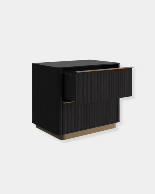 KALLA 2-DRAWER NIGHTSTAND - CHARCOAL