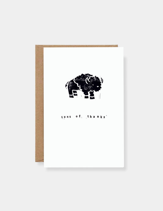 BUFFALO THANK YOU - CARD