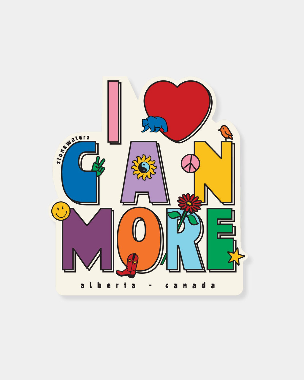 I LOVE CANMORE - STICKER | Stonewaters