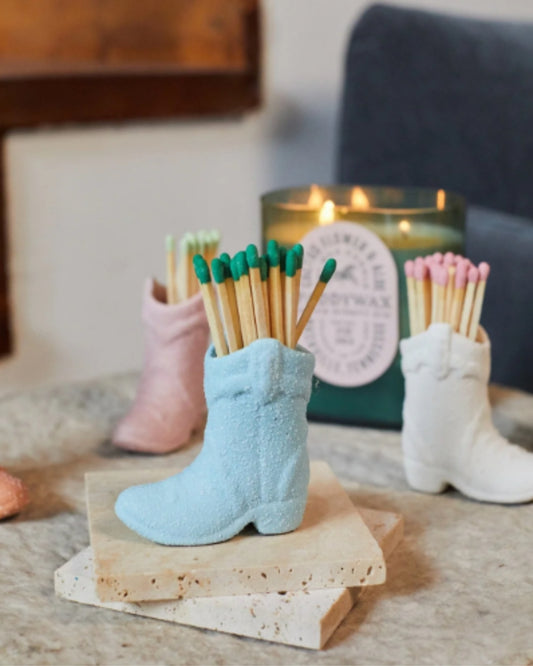 COWBOY BOOT MATCH HOLDER - BLUE