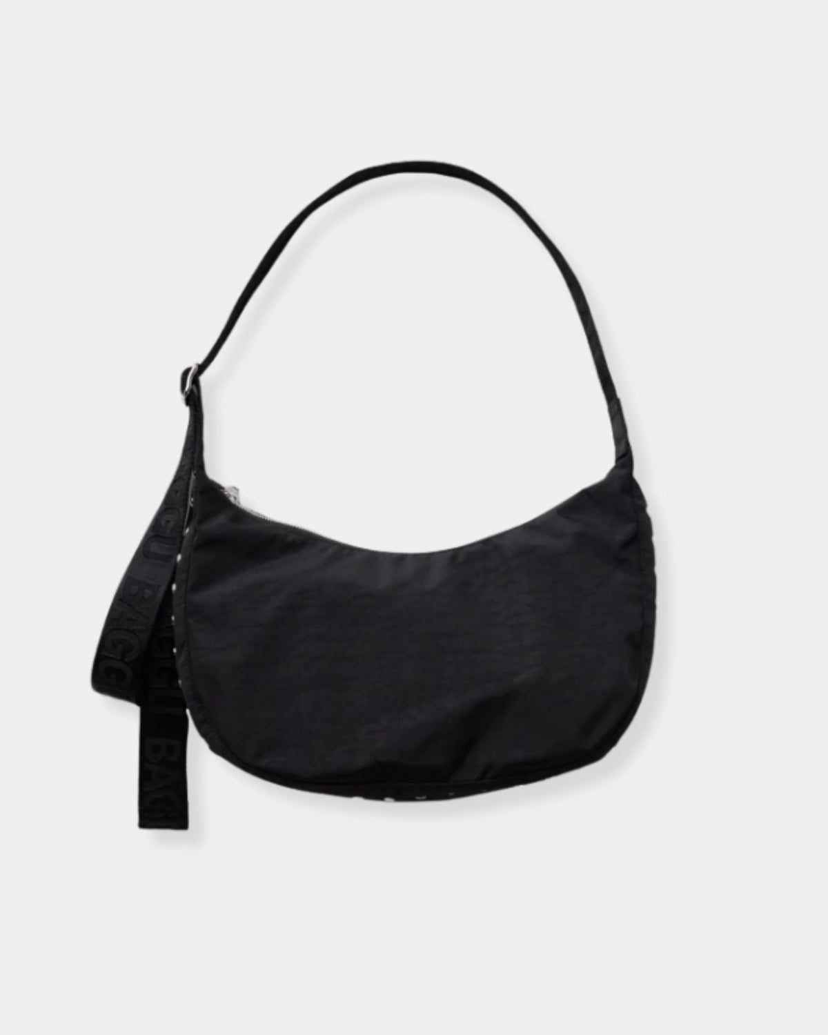 MEDIUM NYLON CRESCENT BAG - STUDS