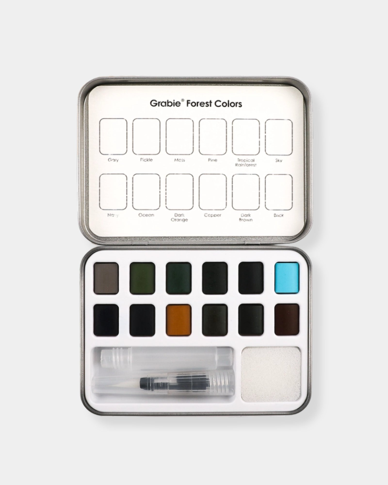 WATERRCOLOUR POCKET SET OF 12 - FOREST COLOURS