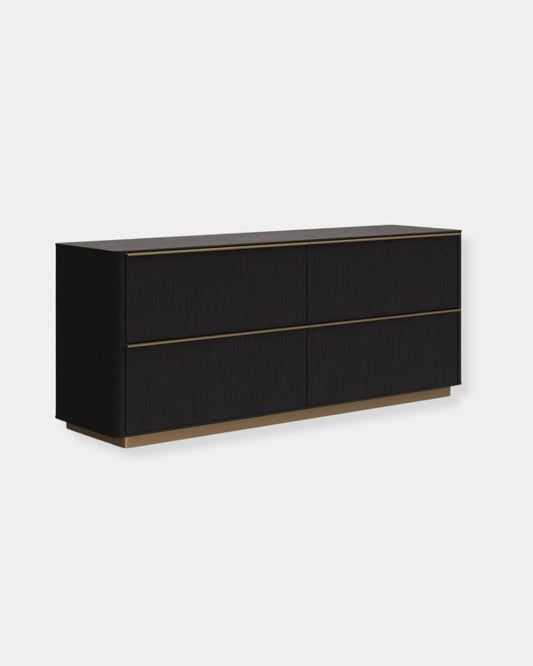 KALLA 4-DRAWER DRESSER - CHARCOAL