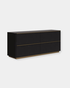 KALLA 4-DRAWER DRESSER - CHARCOAL