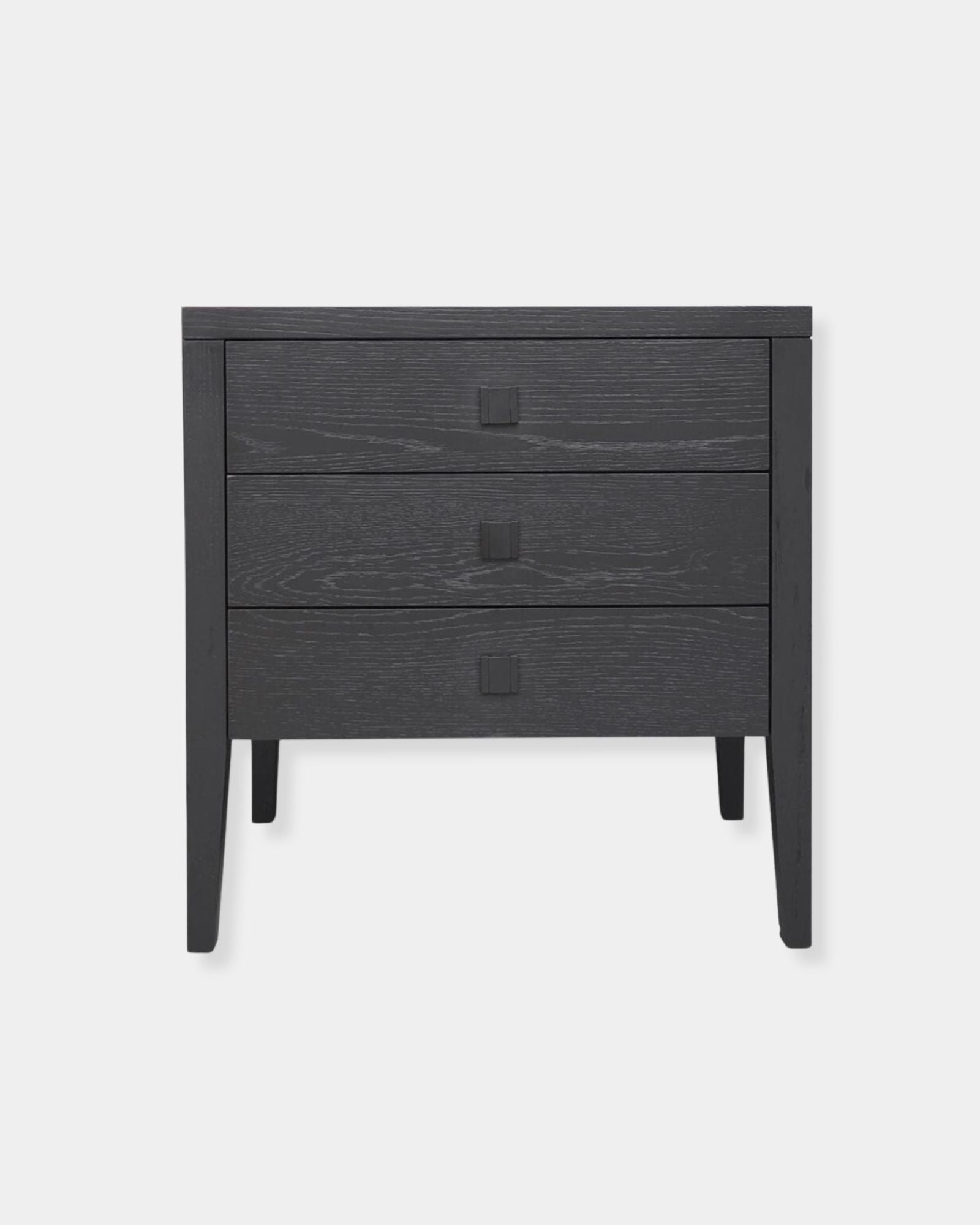 HARA 3-DR NIGHTSTAND - BLACK
