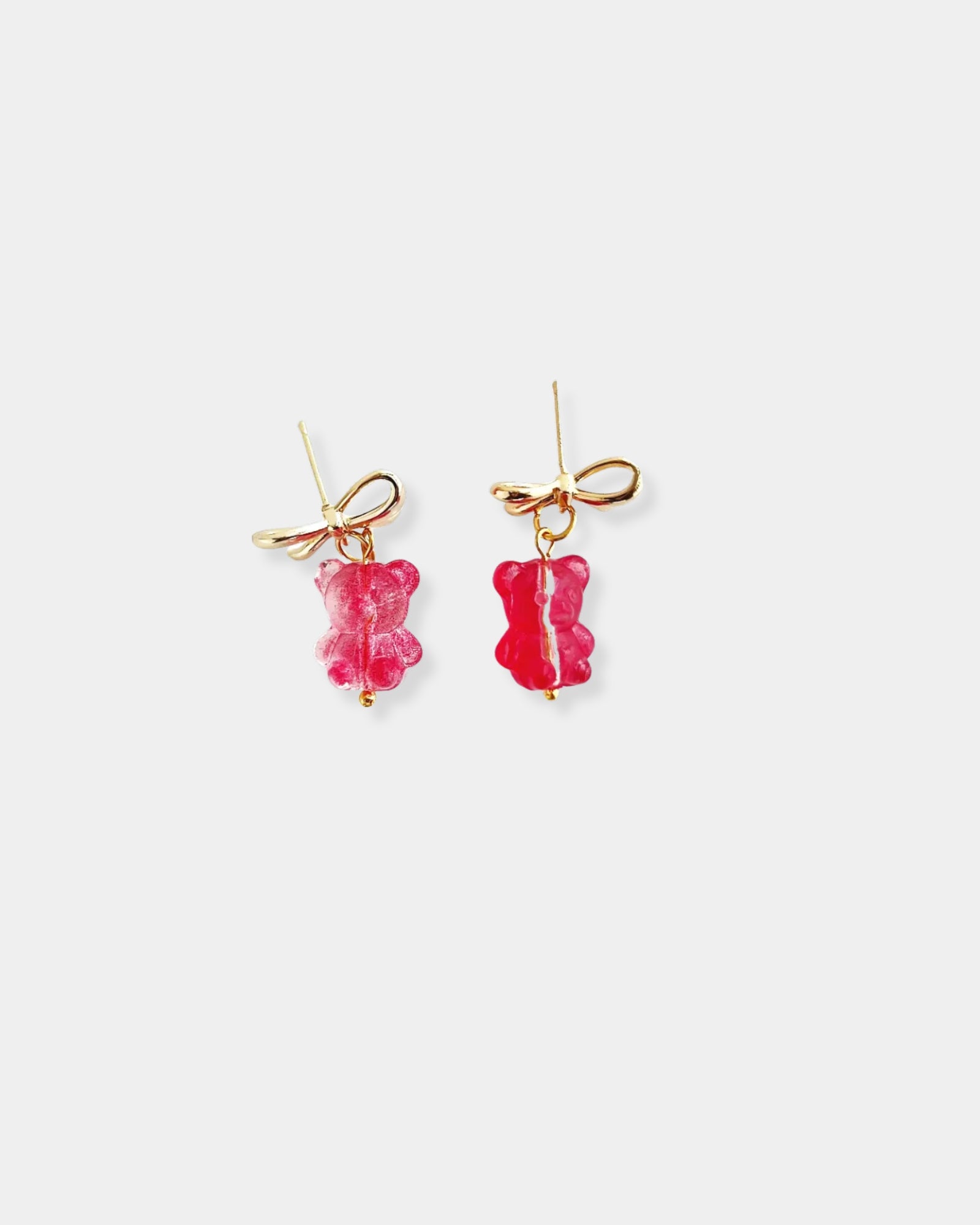 PINK TEDDY BEAR - EARRINGS