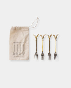 DEER APPETIZER FORKS