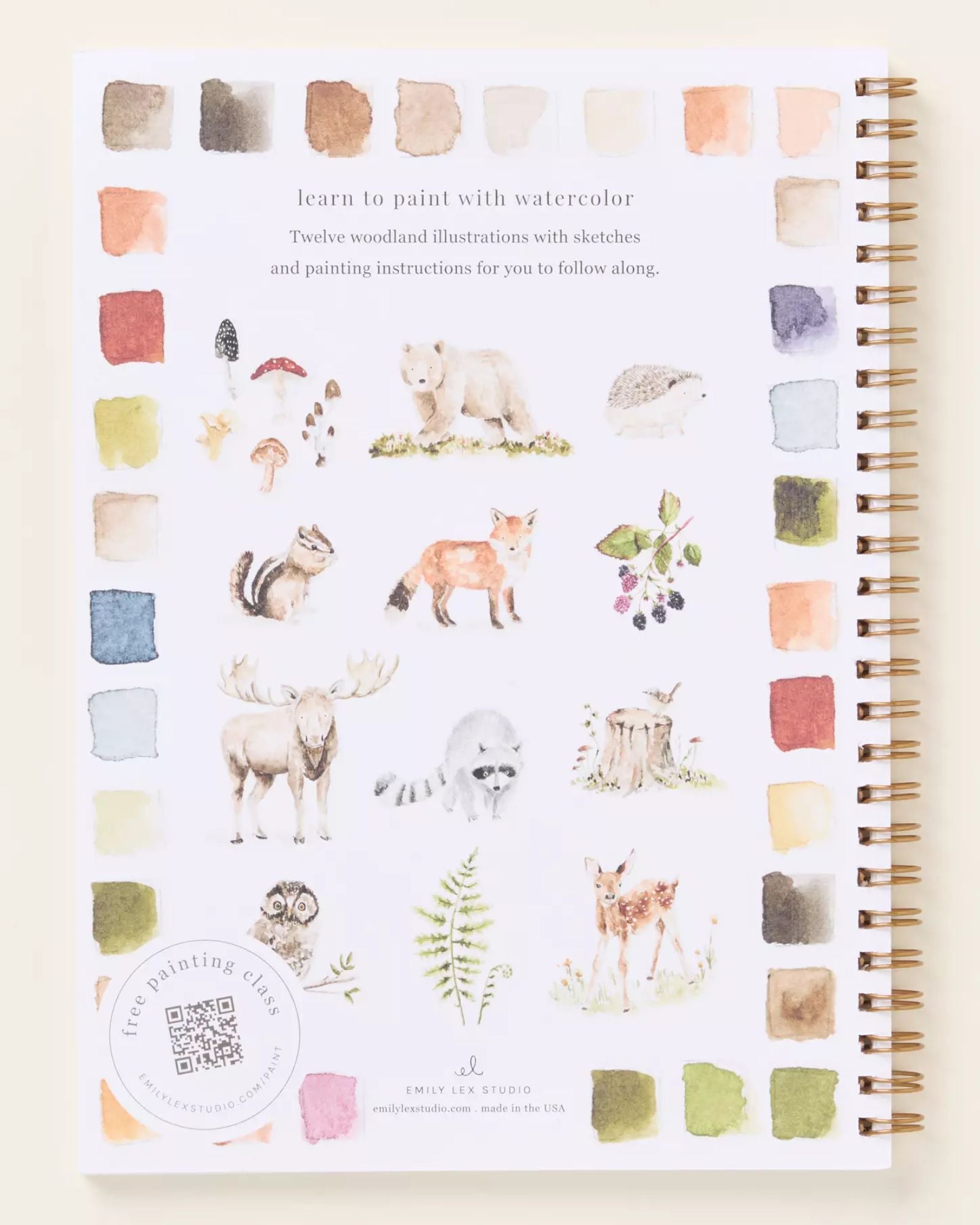 WOODLAND WATERCOLOUR WORKBOOK