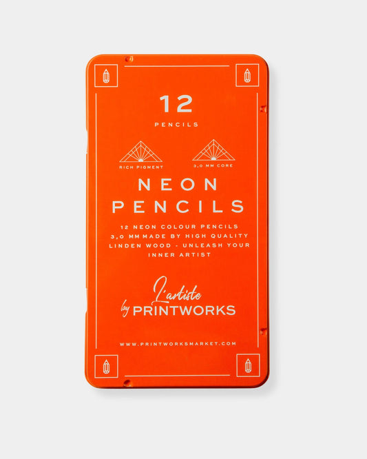 12 NEON COLOUR PENCILS