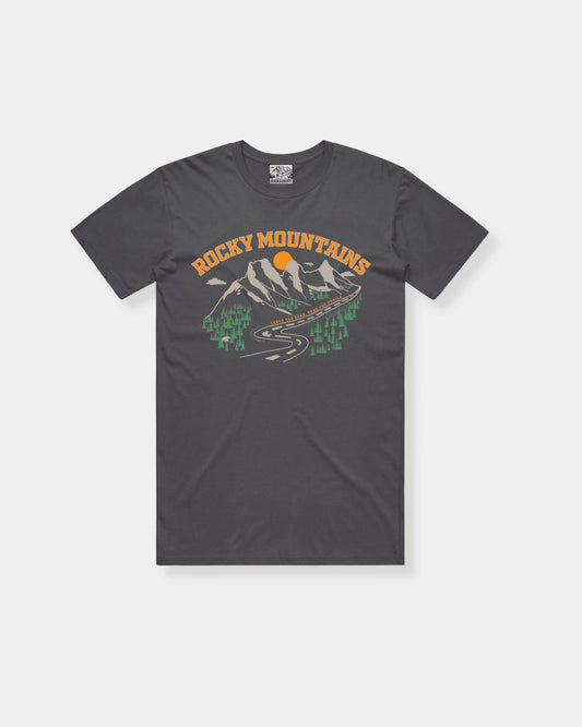 ROCKY MOUNTAINS T-SHIRT - BLACK