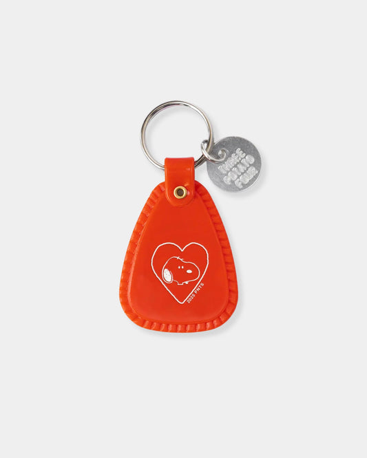 SNOOPY HEART SADDLE KEYCHAIN