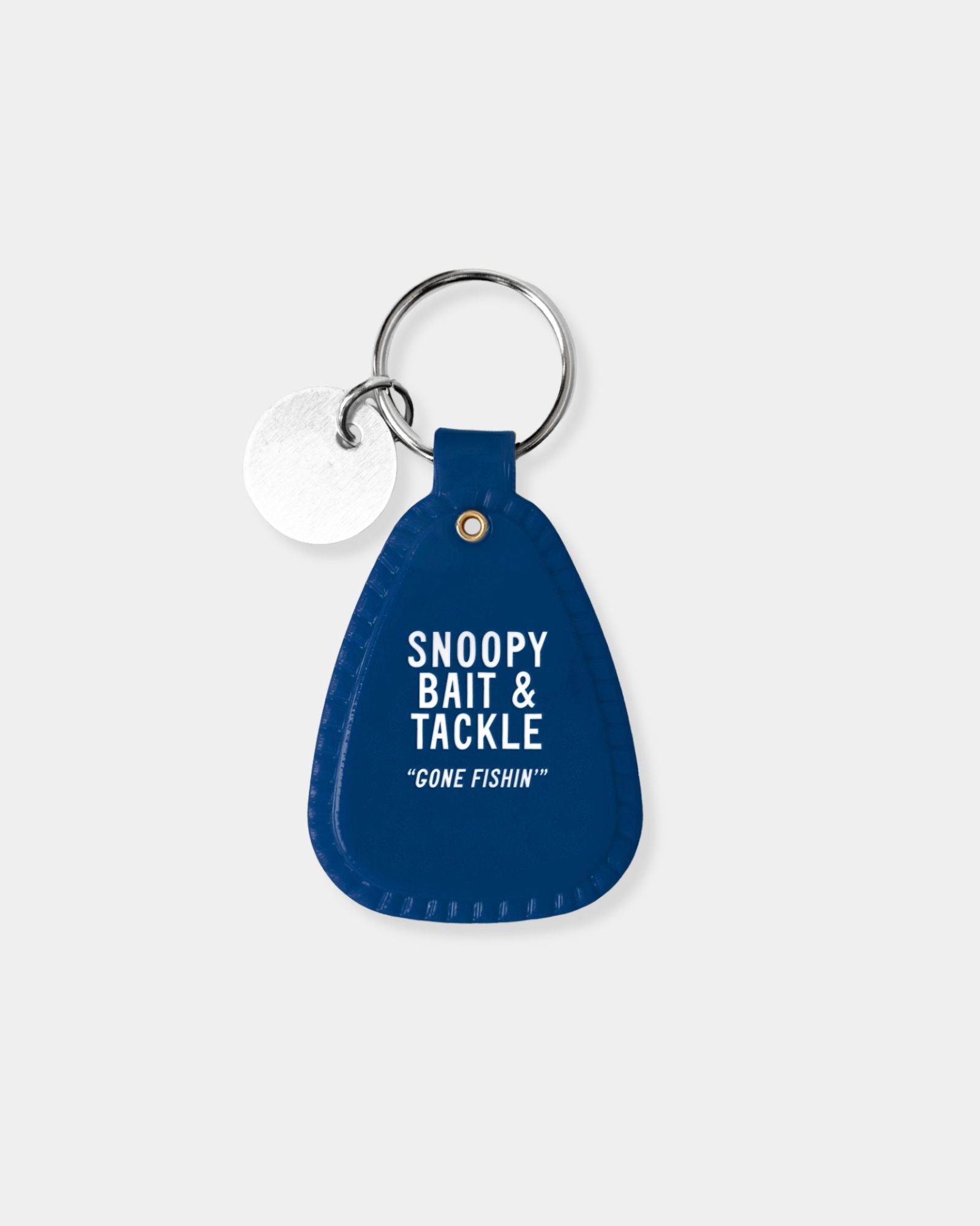 SNOOPY FISHERMAN SADDLE KEYCHAIN