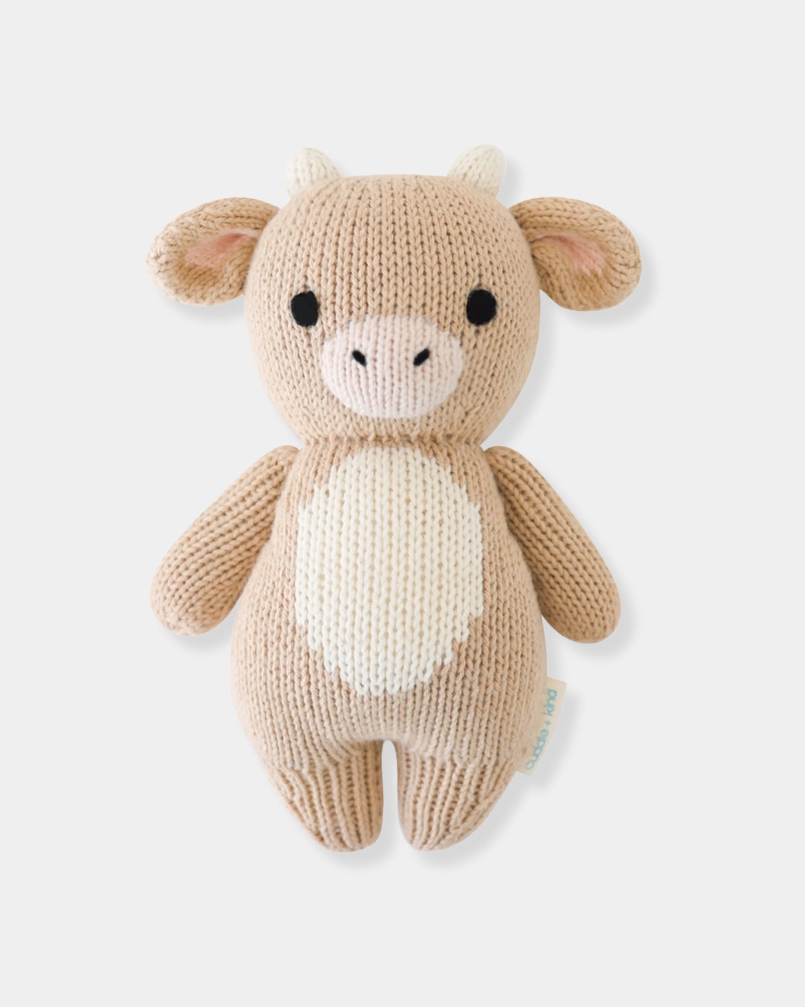 BABY COW - HAND KNIT DOLL