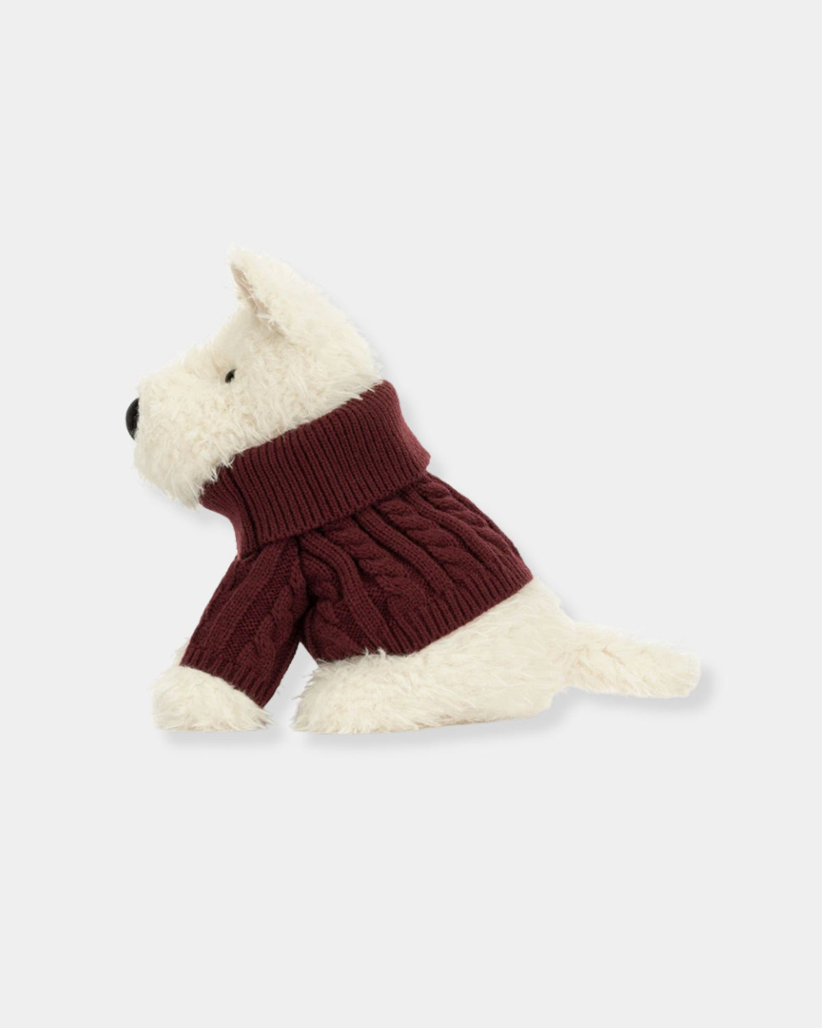 MUNRO SCOTTIE DOG WINTER JUMPER OUTFIT - PLUSH TOY