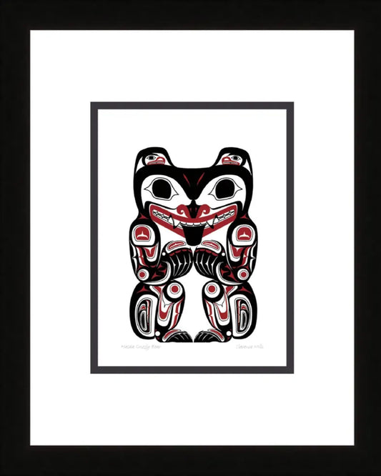 HAIDA GRIZZLY BEAR - 11x14 MATTED ART CARD