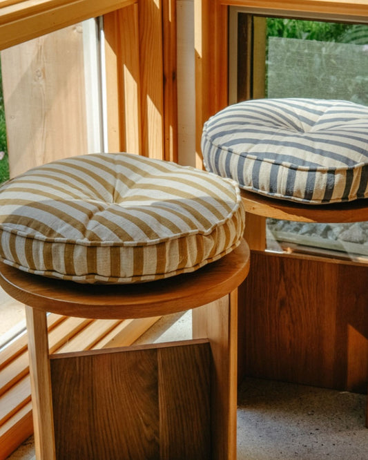 AWNING STRIPE CHAIR CUSHION - SUN