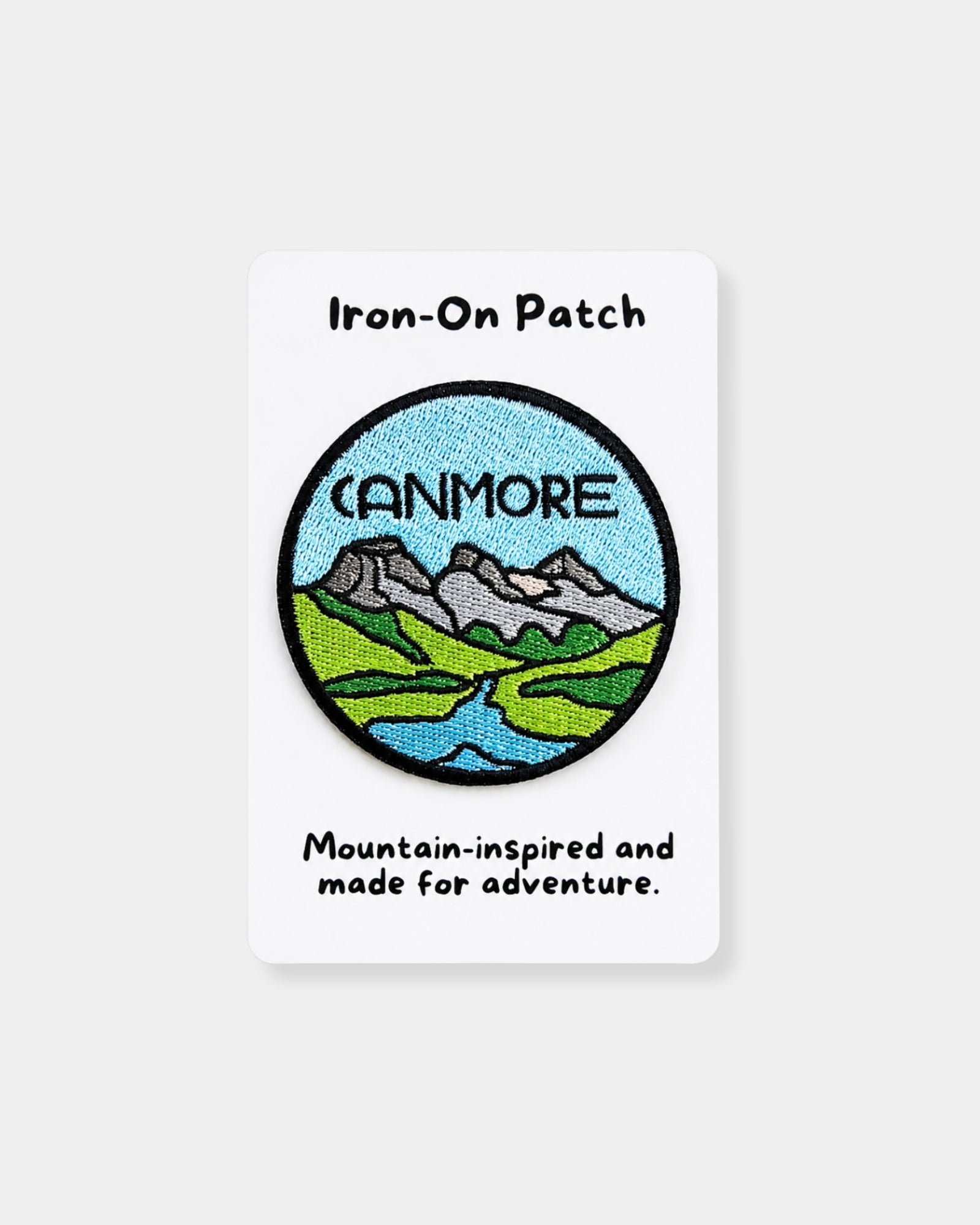 BLUE CANMORE - IRON ON PATCH