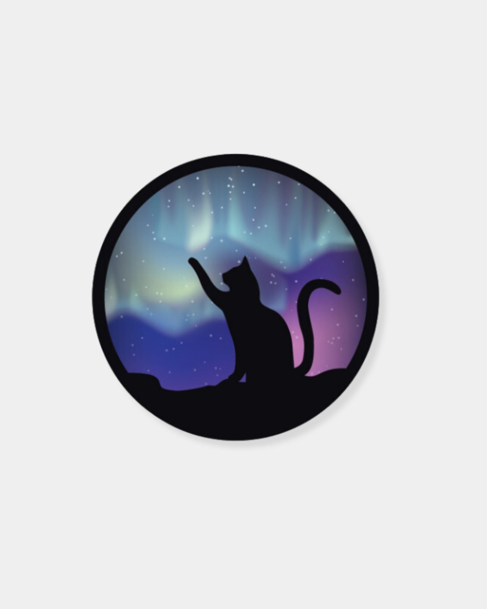 NOTHERN LIGHTS CAT - STICKER