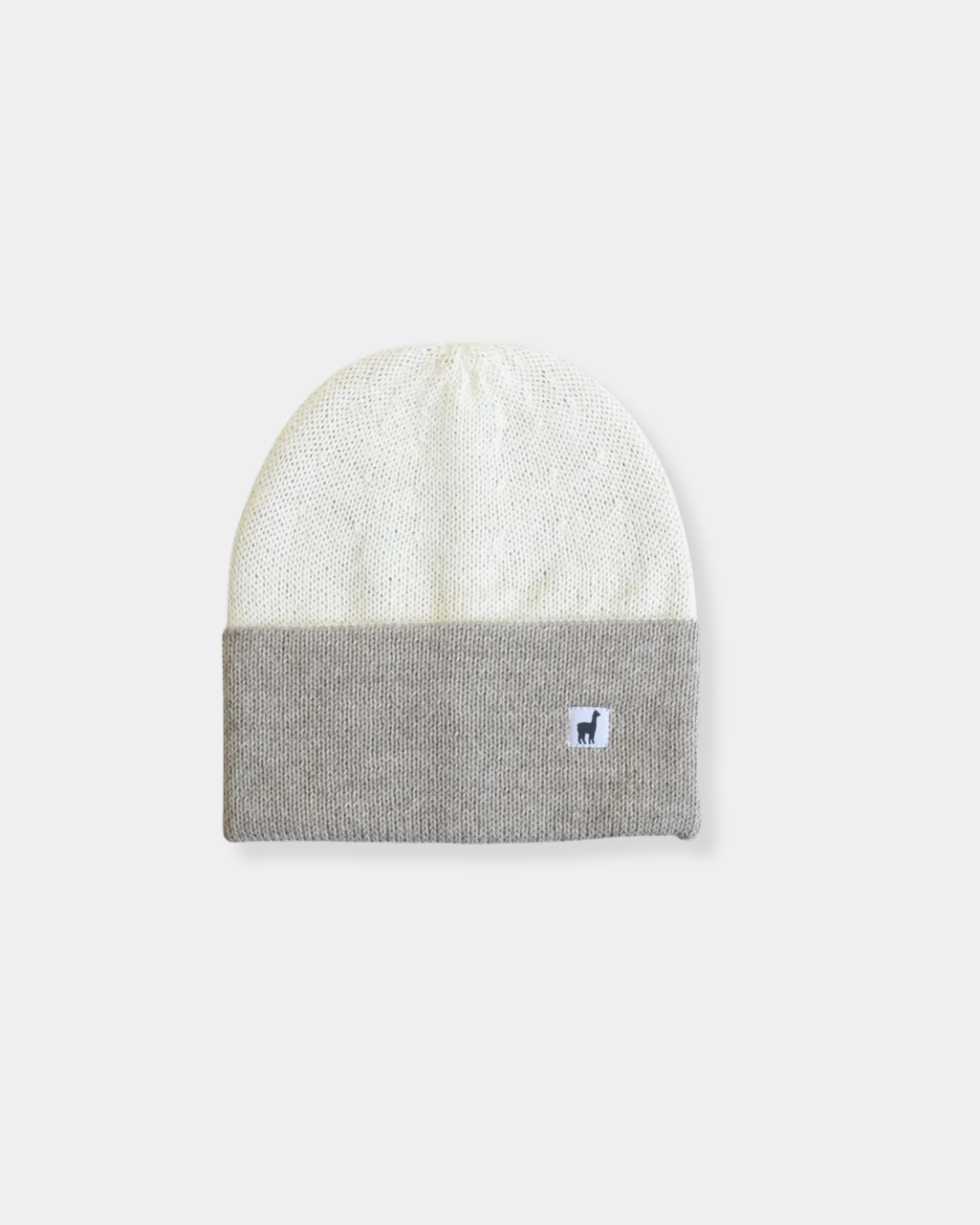 ALPACA TOQUE - WHITE / BEIGE